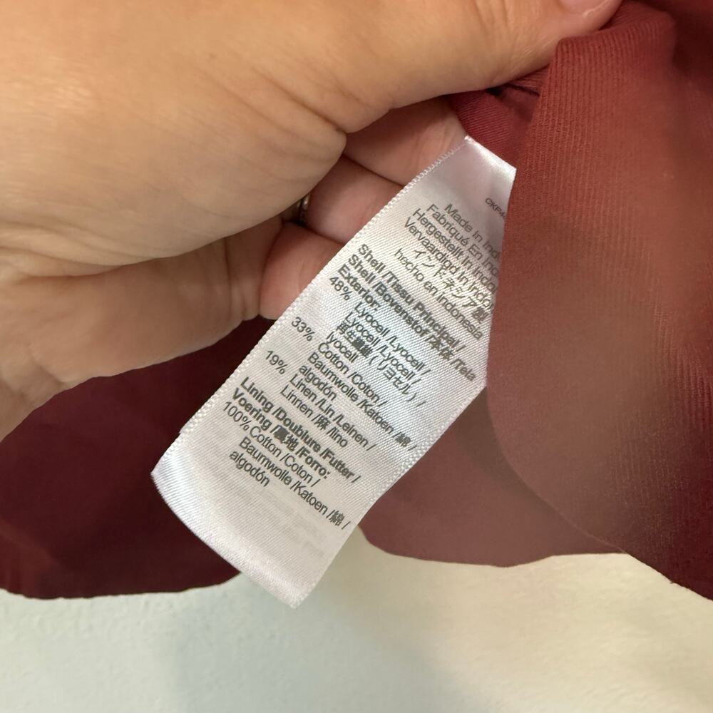 Madewell Rust Button-Front Blouse - image 6